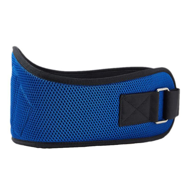 Weightlifting Belt for Men and Women Blue Adjustable Gym Training Powerlifting Back Support Belt Blue S
