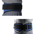Weightlifting Belt for Men and Women Blue Adjustable Gym Training Powerlifting Back Support Belt Blue S