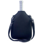 Neoprene Tennis & Pickleball Paddle Bag Lightweight Protective Carry Case with Shoulder Strap - White