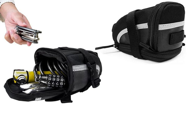 Bicycle Strap-On Saddle Mini Storage Bag
