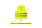 Safety Vests Bulk Pack - Reflective High Visibility, Men Women, Mesh 10 PACK Fluorescent green