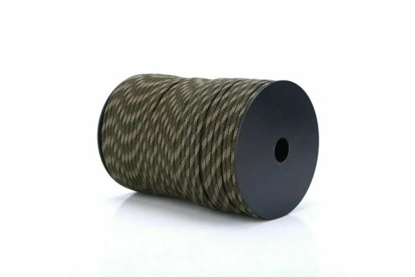 550 Paracord Parachute Cord Lanyard Mil Spec Type III 9 Strand Core Rope - 100m Forest Camouflage