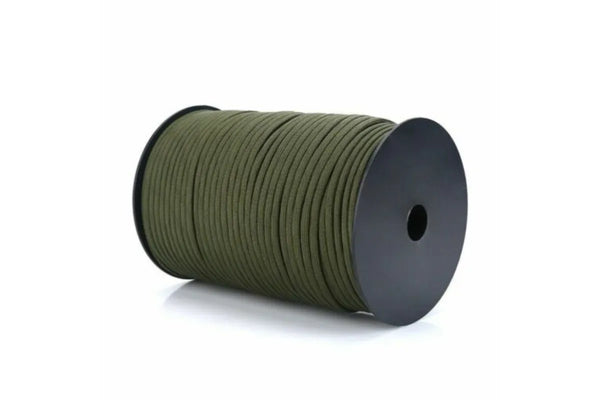 550 Paracord Parachute Cord Lanyard Mil Spec Type III 9 Strand Core Rope - 100m Army Green
