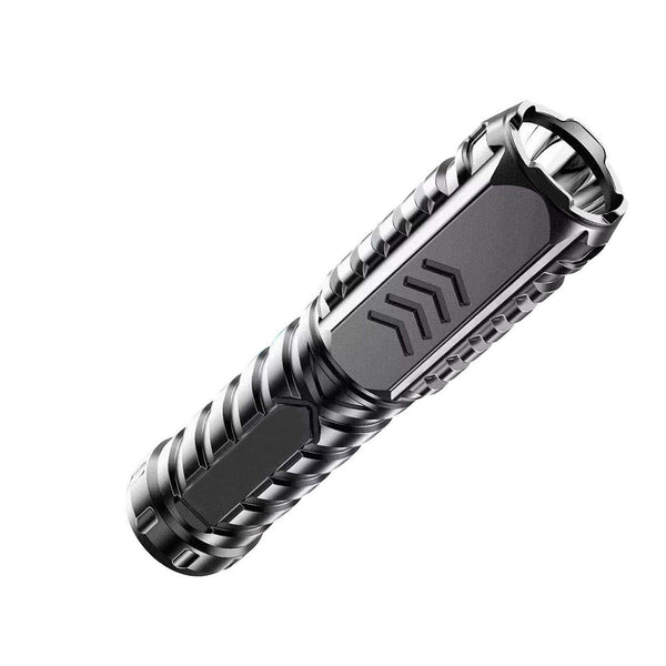 Camping Flashlight Multifunctional Rechargeable Flashlight for Outdoor - Black