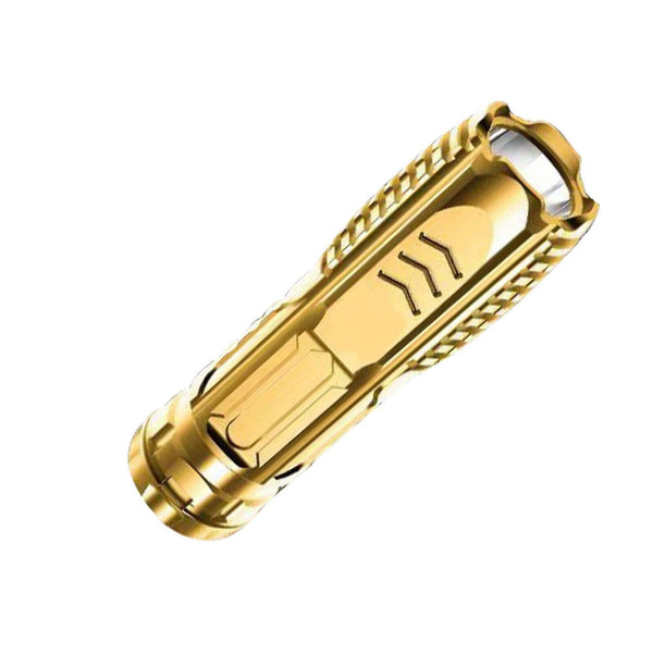 Camping Flashlight Multifunctional Rechargeable Flashlight for Outdoor - Gold