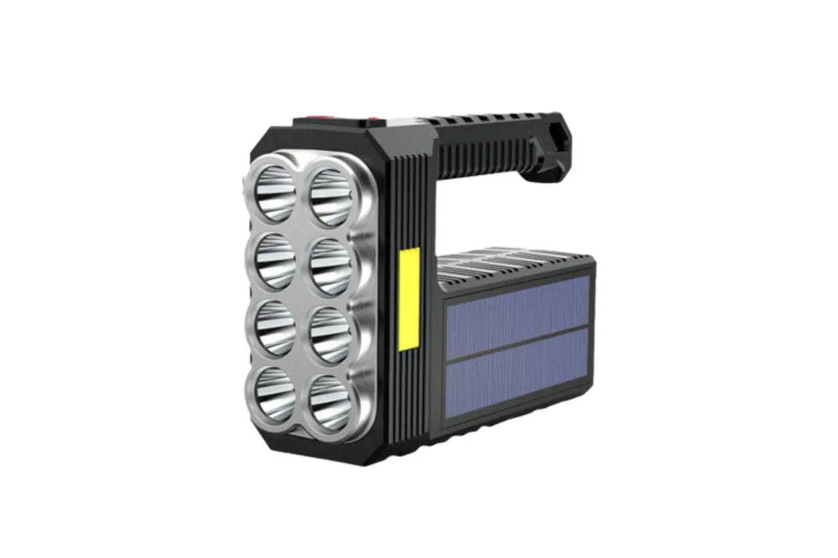 Solar LED Torch USB Rechargeable COB LED Work Light Camping Hiking Lamp Bright