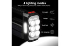 Solar LED Torch USB Rechargeable COB LED Work Light Camping Hiking Lamp Bright