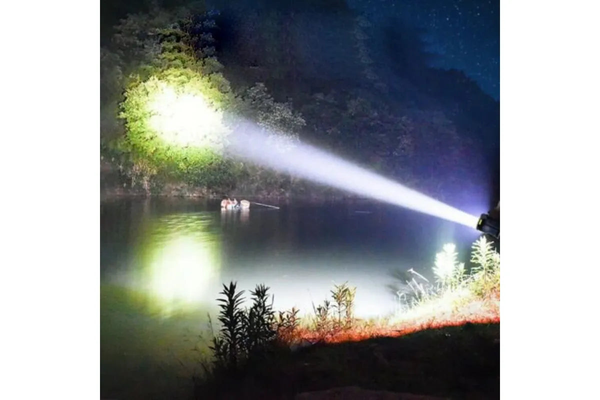 Solar LED Torch USB Rechargeable COB LED Work Light Camping Hiking Lamp Bright