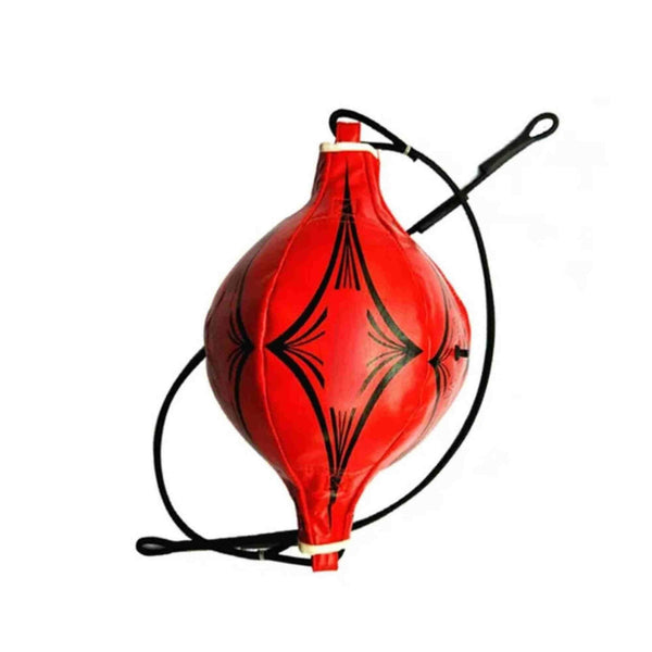 Floor To Kick Bag End Boxing Speed Training Ball Ceiling Punch - Red