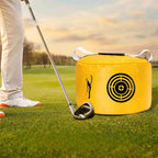 Golf Hitting Bag Golf Power Impact Swing Practice Exercise Equipment Pack - Yellow