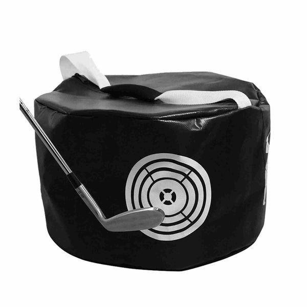 Golf Hitting Bag Golf Power Impact Swing Practice Exercise Equipment Pack - Black