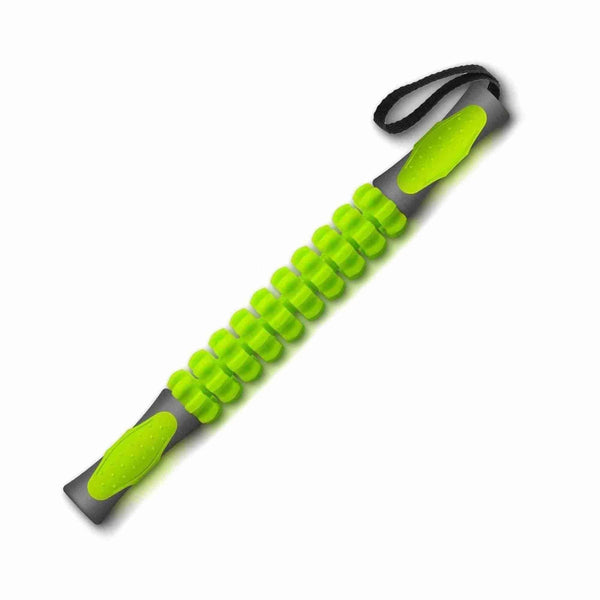 Muscle Massage Roller Stick Deep Tissue Fascia Bar Recovery Fitness Training Gym - Green