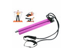 Portable Pilates Stretch Rope Gym Stick Yoga Exercise Bar Pilates Trainer Rope - Pink