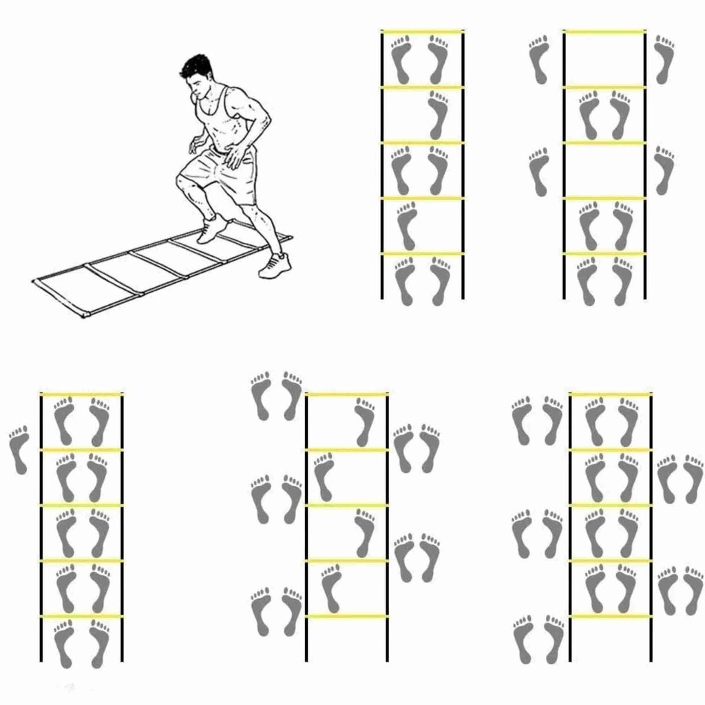 Speed Agility Ladder Fitness Training Ladder Soccer Sports Footwork Practise Gym