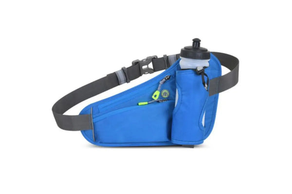 Sport Hydration Water Bottle Belt Bag  for Outdoor Running - Blue