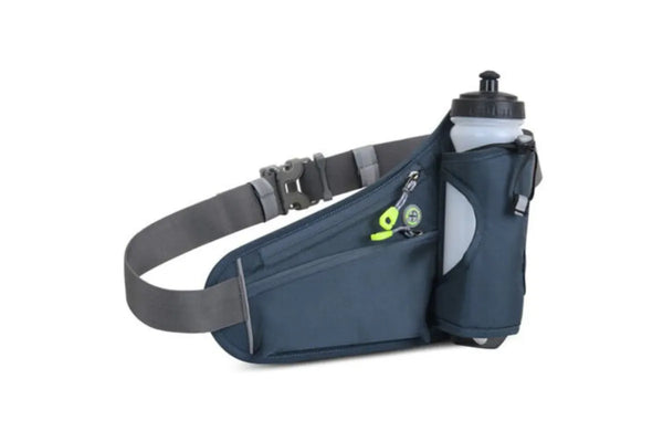 Sport Hydration Water Bottle Belt Bag  for Outdoor Running - Grey