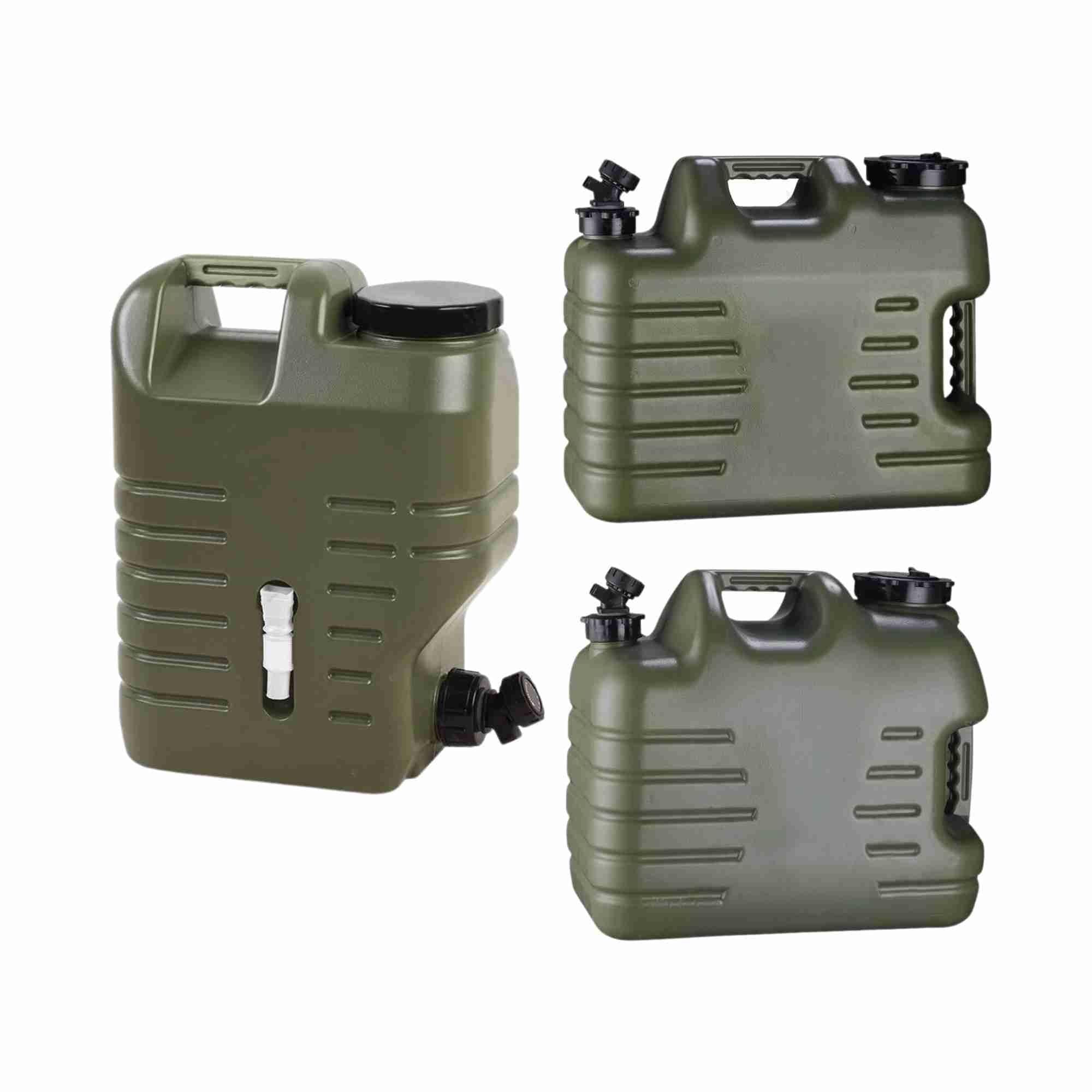 12L 18L 25L Water Container Jerry Can Bucket Camping Outdoor Storage Barrel - 12L Square Drum Vertical