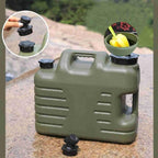 12L 18L 25L Water Container Jerry Can Bucket Camping Outdoor Storage Barrel - 18L Square Drum Vertical