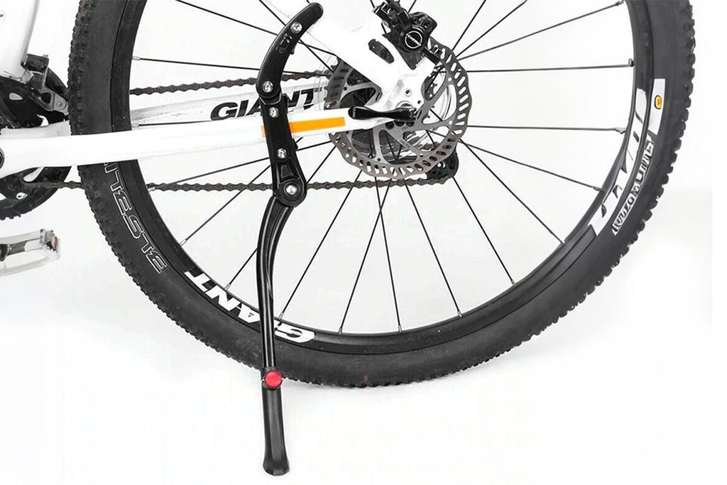 Strong Bike Bicycle Adjustable Side Kickstand Aluminum Alloy Foot Kick Stand for Mountain & Road Bikes