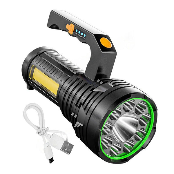 Handheld LED Spotlight USB Rechargeable Searchlight Work Lamp