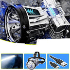 High Power LED Headlamp Super Bright Rechargeable and Waterproof - White Light 1200mAh