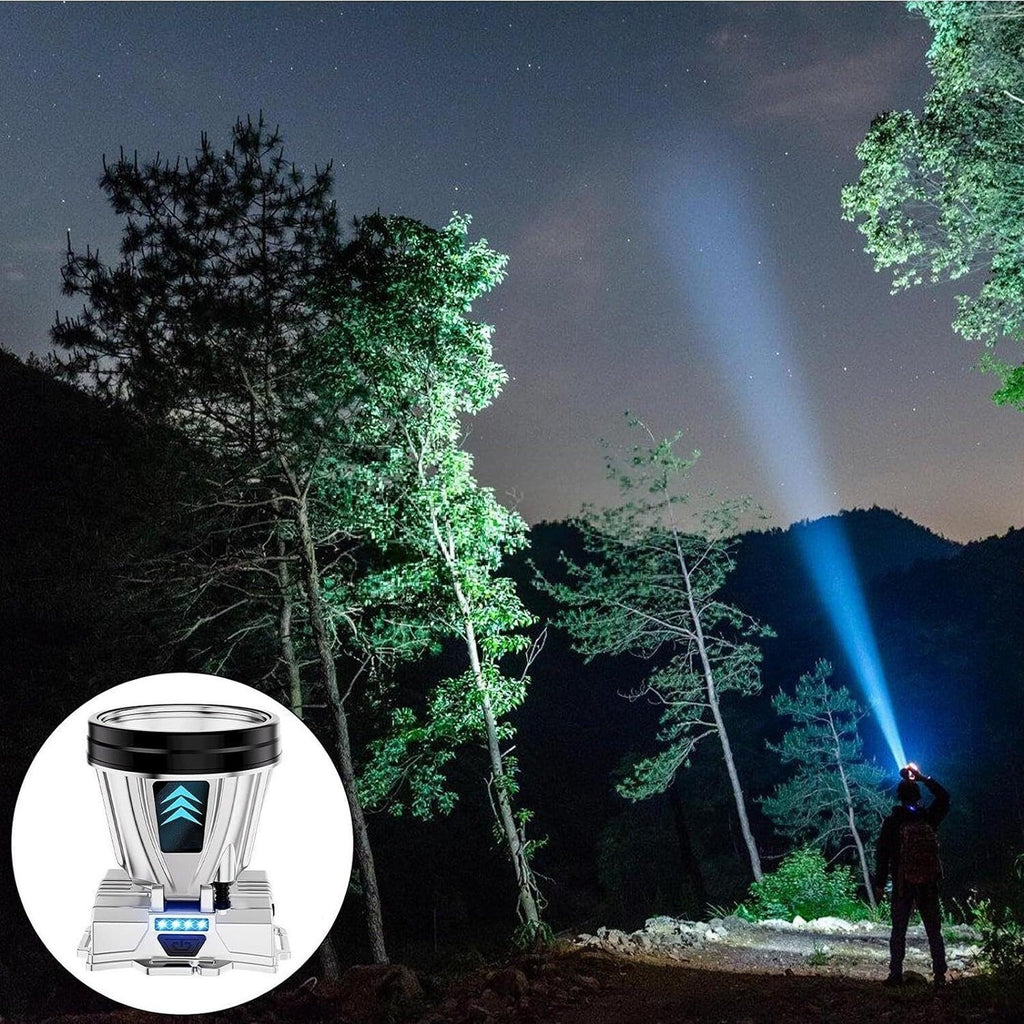 High Power LED Headlamp Super Bright Rechargeable and Waterproof - White Light 1200mAh