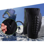 Impact-Resistant Hip Padded Shorts for Skiing and Snowboarding - L