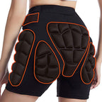 Impact-Resistant Hip Padded Shorts for Skiing and Snowboarding - XL