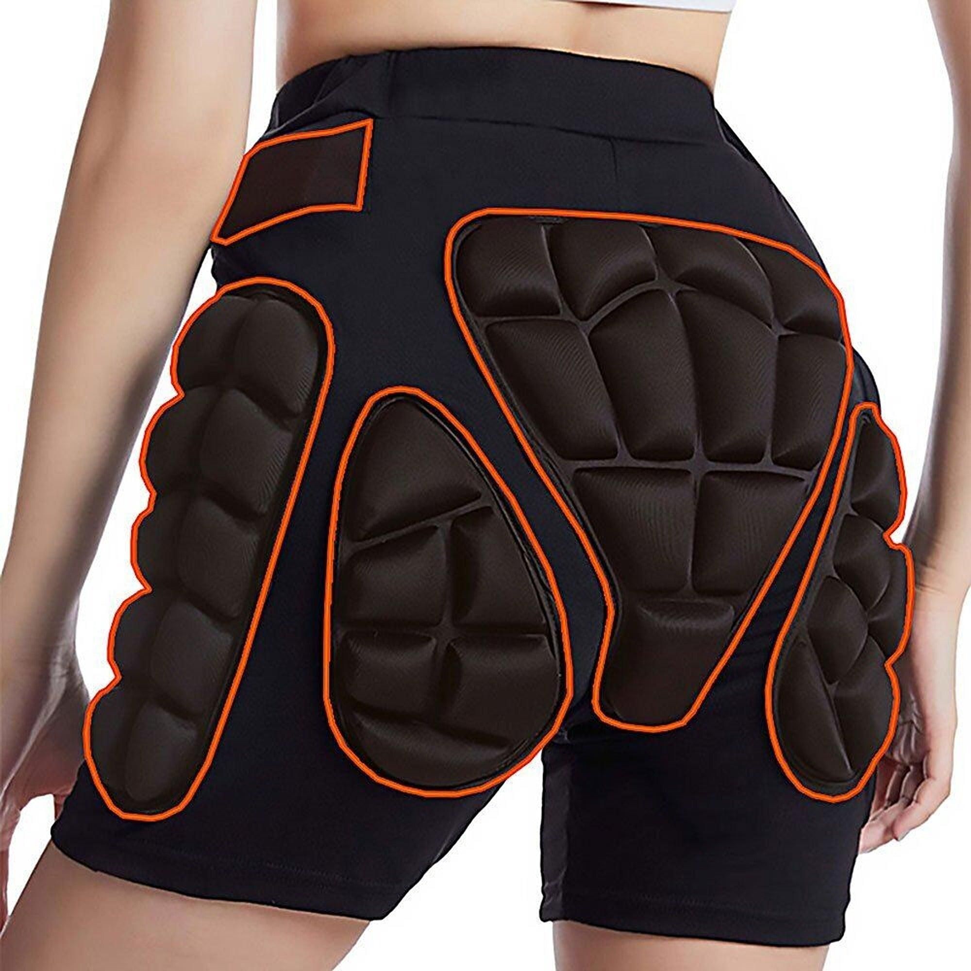 Impact-Resistant Hip Padded Shorts for Skiing and Snowboarding - 2XL
