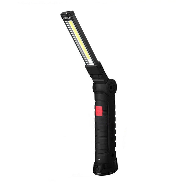 Magnetic COB LED Flashlight Rechargeable Hand Torch Work Light - M