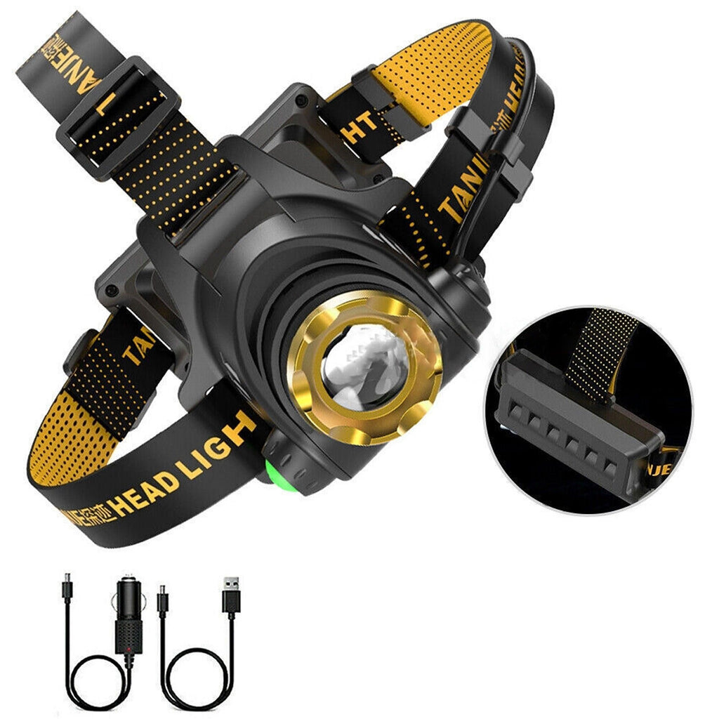 USB Rechargeable 12000000LM LED Headlamp Flashlight Head Torch Lamp