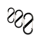 3pcs Heavy Duty Dual S-Biner Carabiner Hooks Multi-Size Handy Hardware
