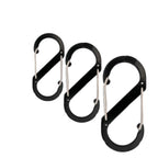 3pcs Heavy Duty Dual S-Biner Carabiner Hooks Multi-Size Handy Hardware