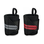 Gym Muscle Support Wrist Straps Weight Lifting Bodybuilding Wraps - Grey