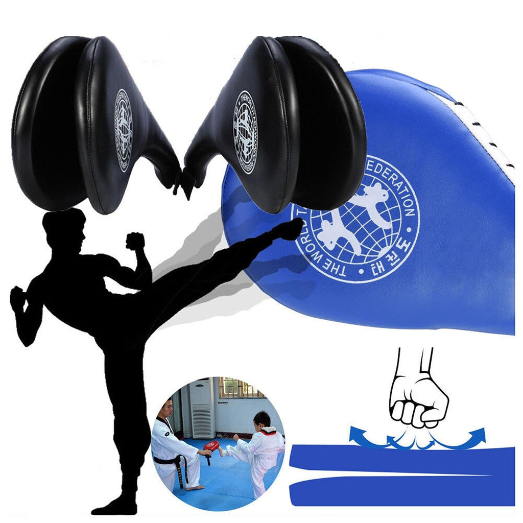 Kickboxing Training Pad Double Kick Taekwondo Design - Blue