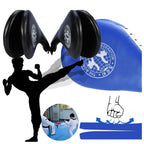 Kickboxing Training Pad Double Kick Taekwondo Design - Blue
