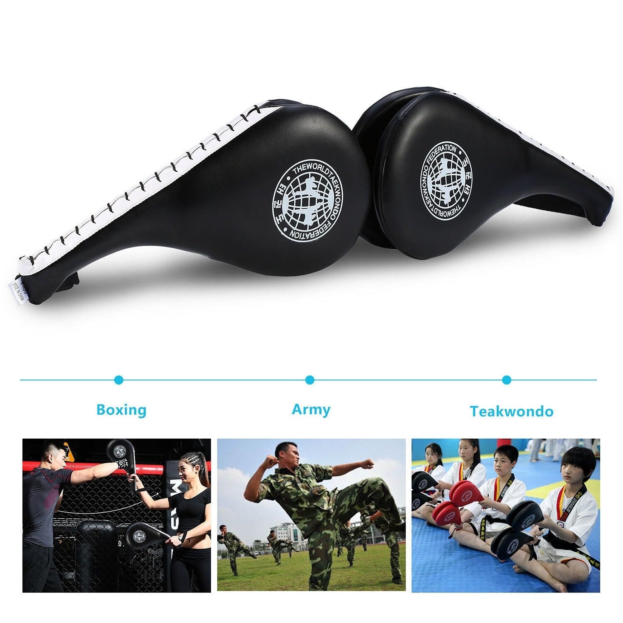 Kickboxing Training Pad Double Kick Taekwondo Design - Blue