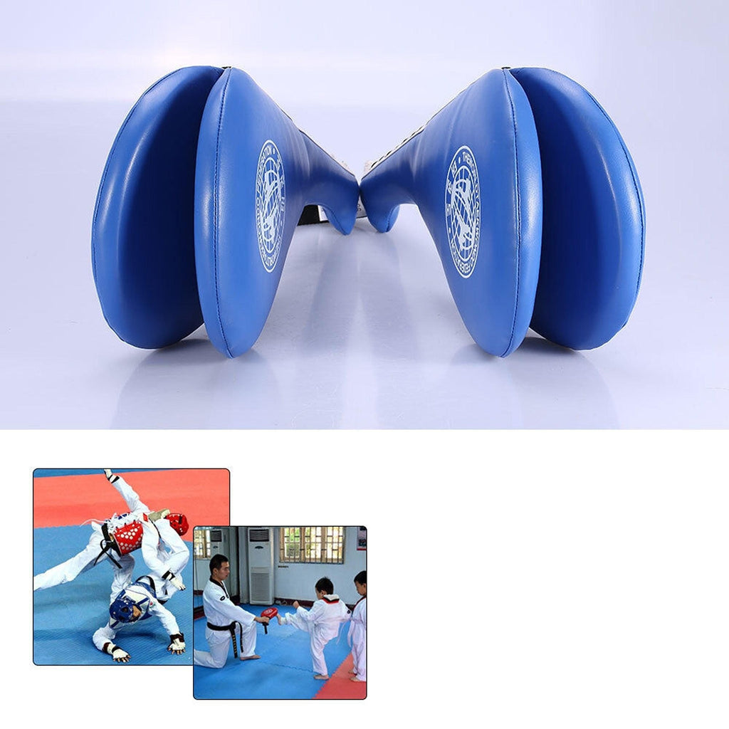 Kickboxing Training Pad Double Kick Taekwondo Design - Blue