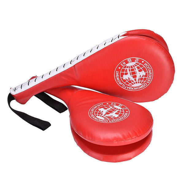 Kickboxing Training Pad Double Kick Taekwondo Design - Red