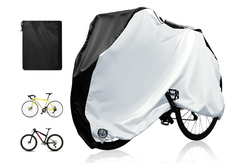 210D Waterproof Bike Cover with Lock Hole for Outdoor Storage - M