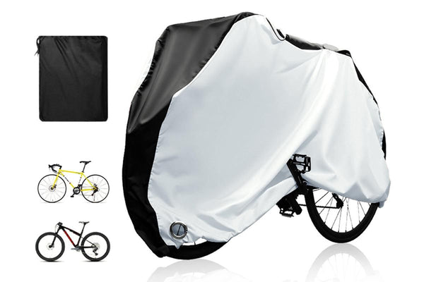 210D Waterproof Bike Cover with Lock Hole for Outdoor Storage - XL