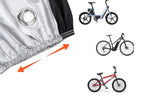 210D Waterproof Bike Cover with Lock Hole for Outdoor Storage - XL