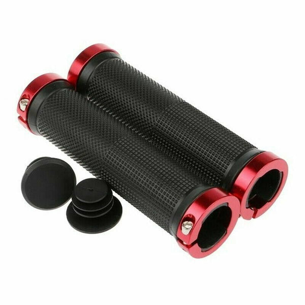 Non-slip Bicycle Handlebar Grips - Red (130mm)