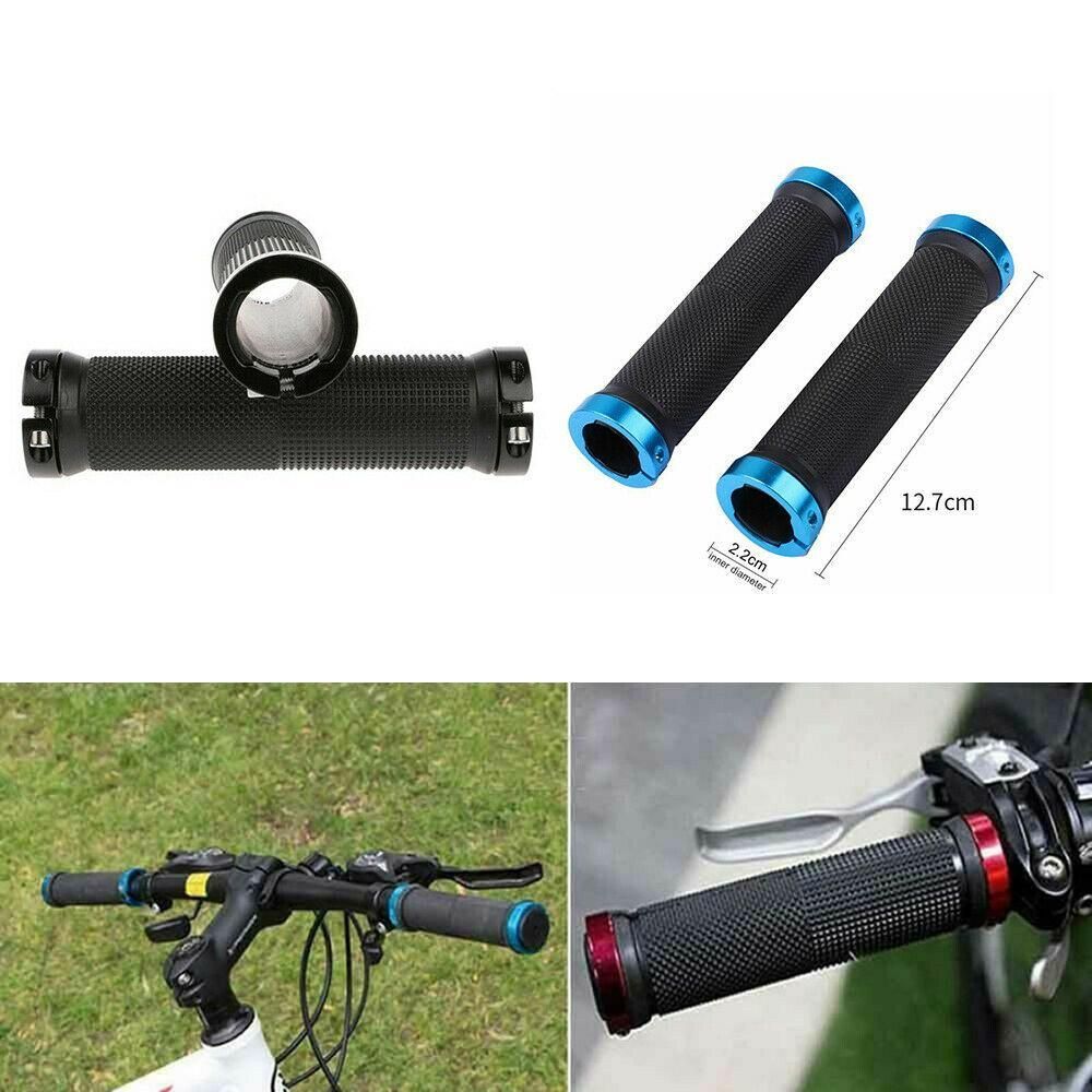 Non-slip Bike Bicycle Handlebar Grips Cycling 130mm - Red