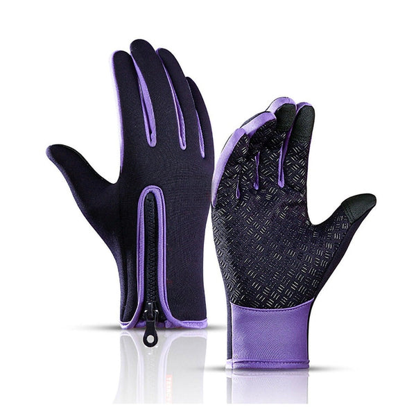 Full Finger Gloves for Spring, Fall, Winter - Purple M