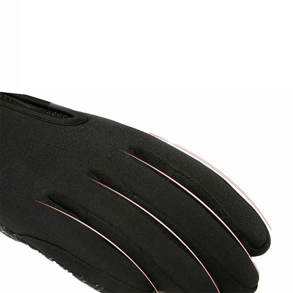 Touch Screen Snow Cycling Hand Gloves - Black M