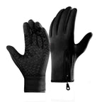 Touch Screen Snow Cycling Hand Gloves - Black XL