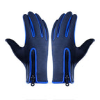 Touch Screen Snow Cycling Hand Gloves - Dark Blue M