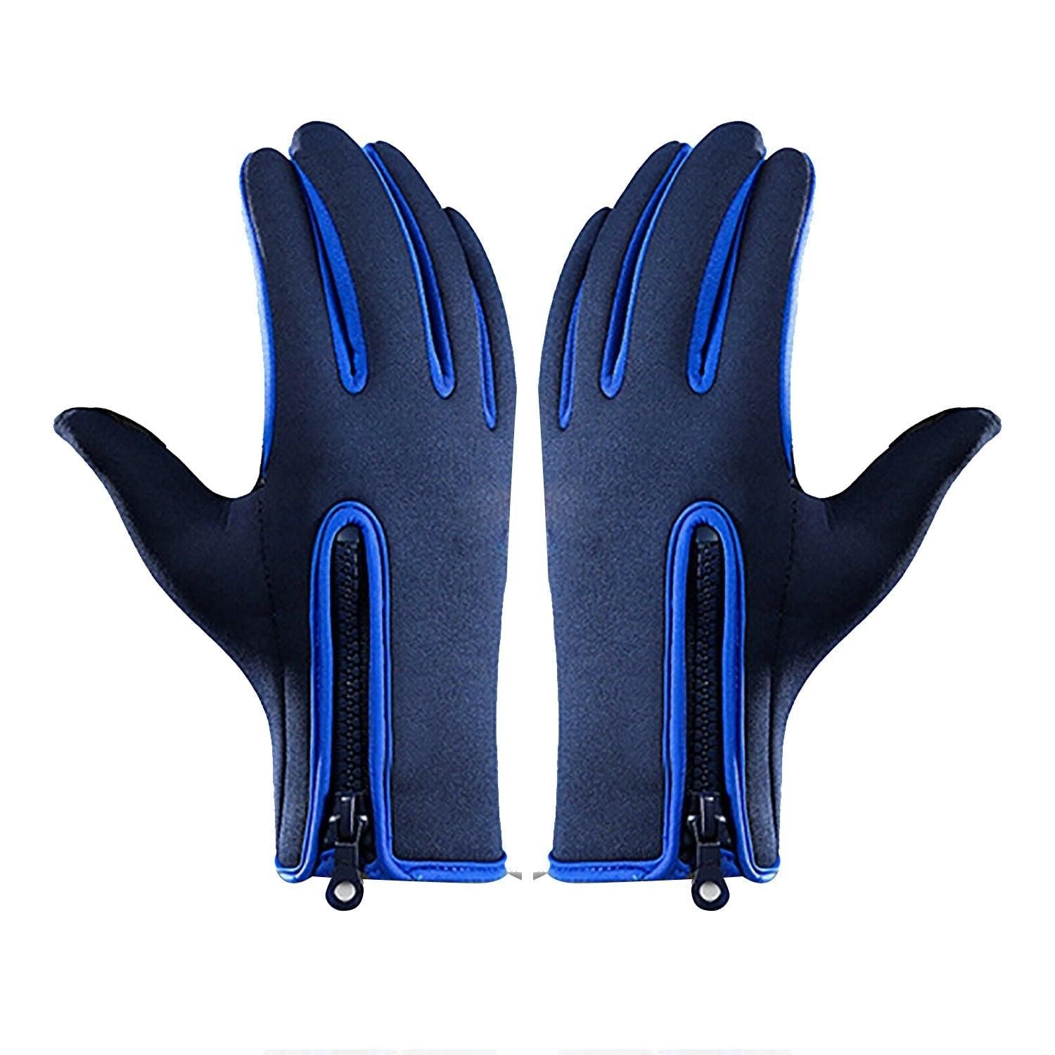 Touch Screen Snow Cycling Hand Gloves - Dark Blue XL