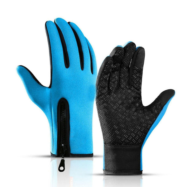 Full Finger Gloves for Spring, Fall, Winter - Blue M